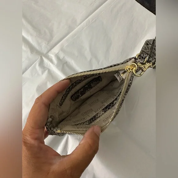 Michael Kors Mini Wristlet with Snakeskin Pattern - Picture 4 of 5